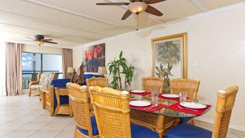 Condo, 3 Bedrooms, Patio | In-room dining