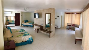 Standard Suite, 2 Queen Beds, Beach View, Sea Facing | Minibar, desk, free WiFi