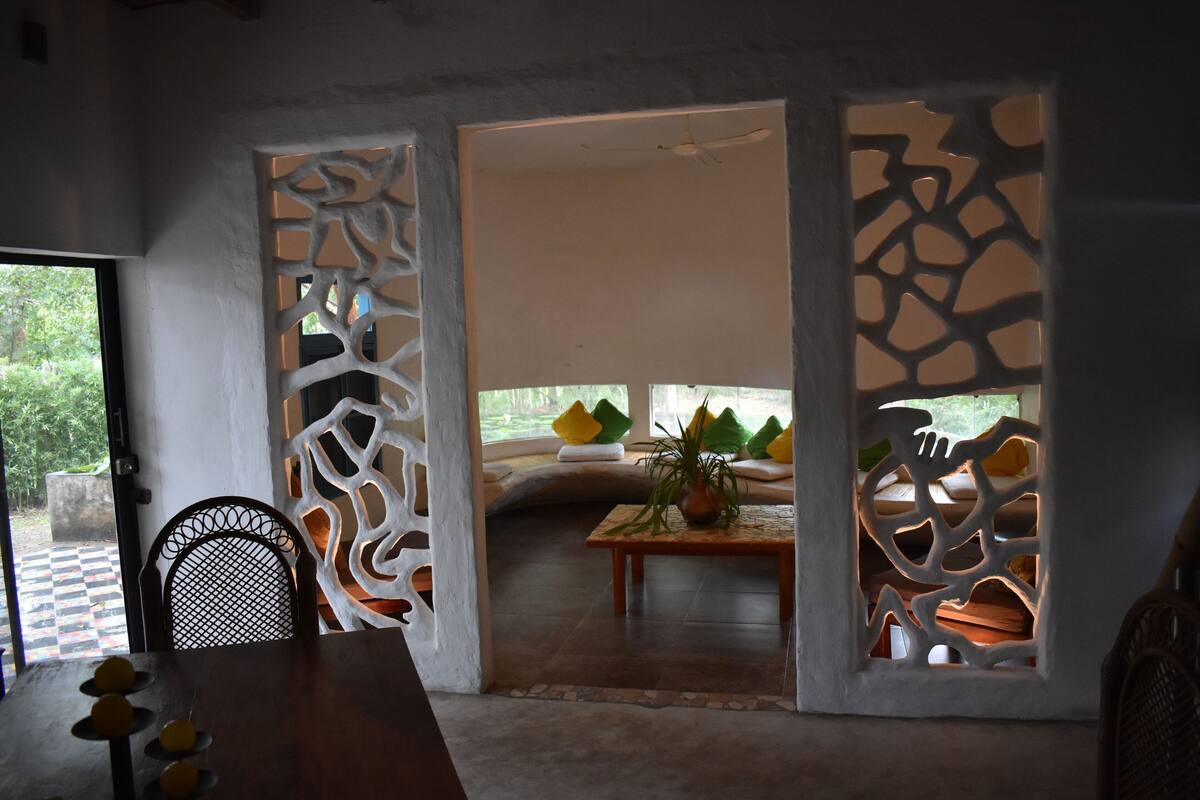 Design Cabin, Mixed Dorm, Patio, Garden Area | Living room | Heated floors