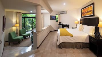 Premium bedding, down duvets, in-room safe, laptop workspace
