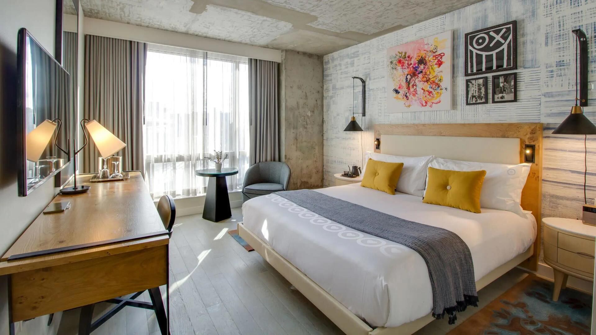 Premium bedding, pillowtop beds, in-room safe, individually decorated