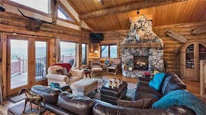 House, 3 Bedrooms | Living room | Flat-screen TV - Mountain High Chalet (Steamboat Springs)