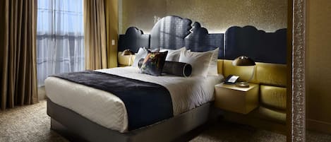 Premium bedding, in-room safe, desk, blackout drapes