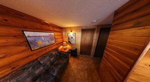 Cabin, 2 Bedrooms, Lake View | Living area
