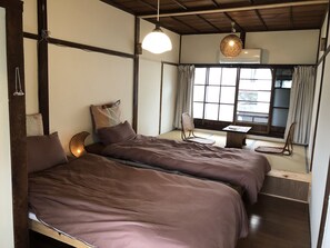 Neljän hengen huone (Western - Japanese Style) | Silitysrauta/-lauta, ilmainen Wi-Fi