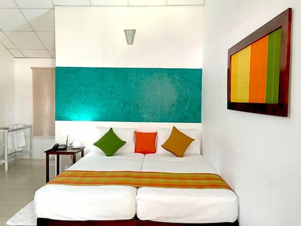 In-room safe, desk, iron/ironing board, rollaway beds