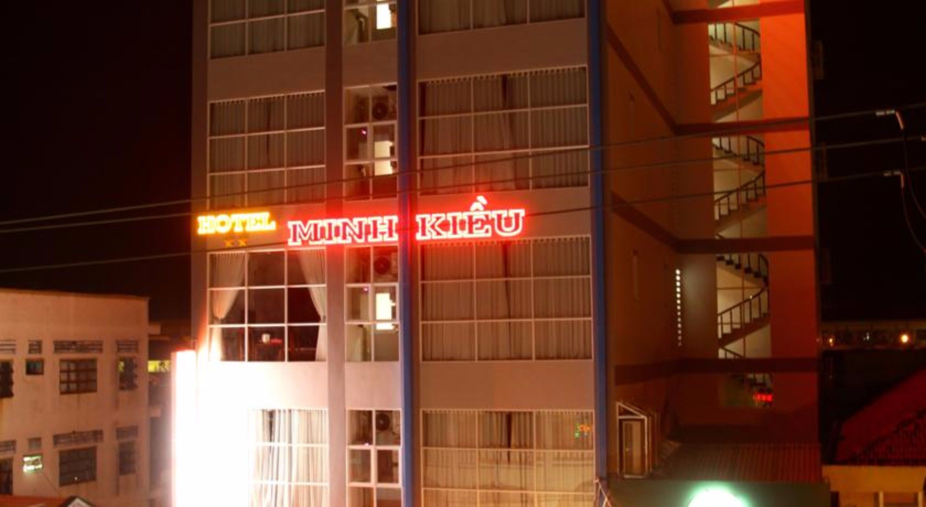 front of property – evening/night