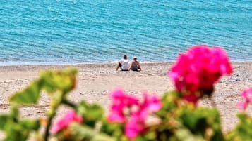 En la playa