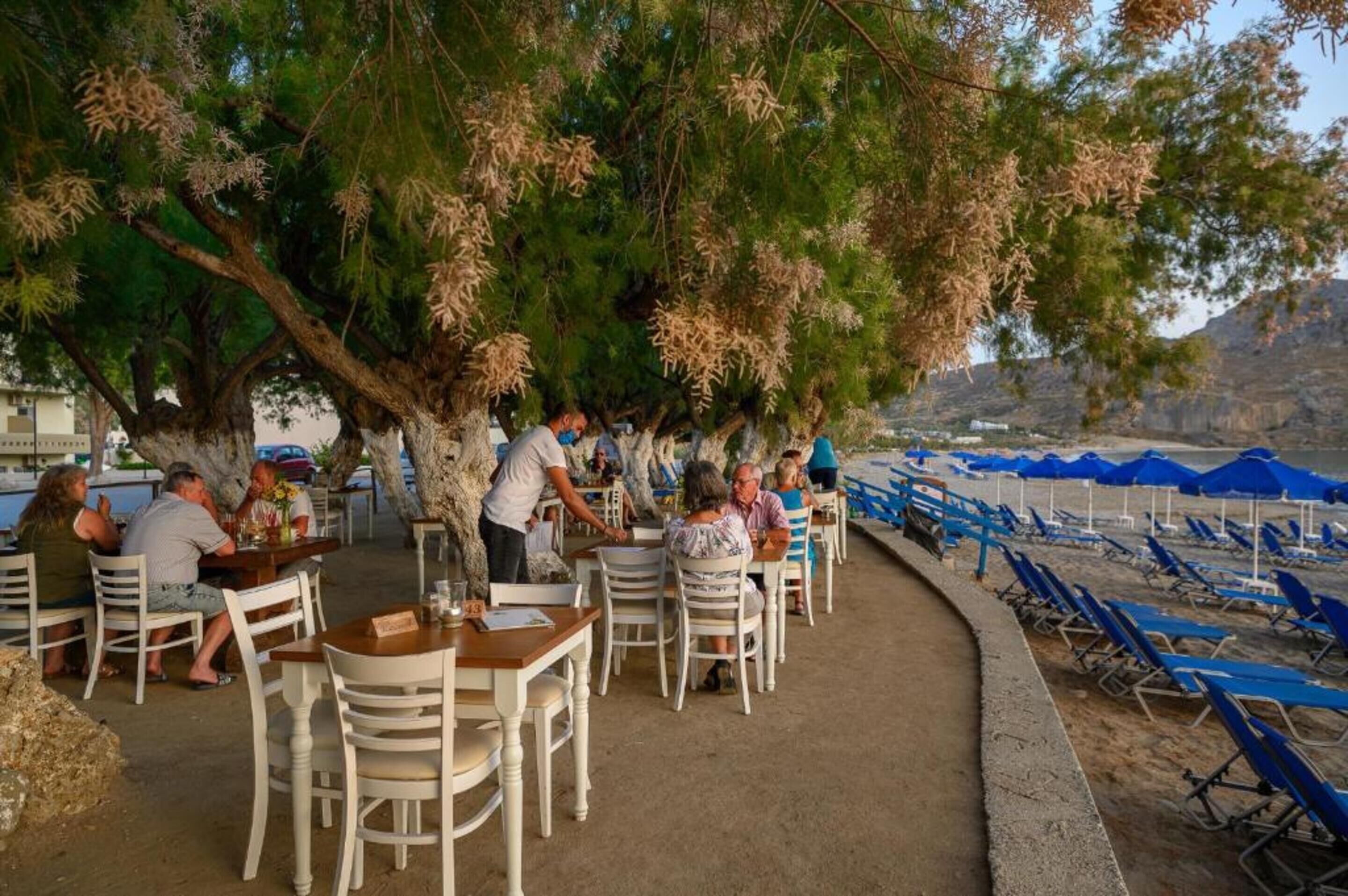 breakfast, lunch, dinner served; mediterranean cuisine, beach views