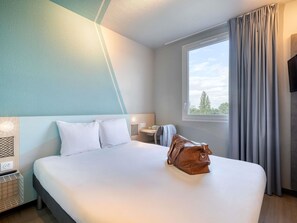 Double Room | Premium bedding, desk, laptop workspace, blackout drapes