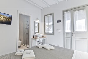 Standard Double Room | Premium bedding, minibar, in-room safe, soundproofing - Lindos Comfy Suites (Rhodes)