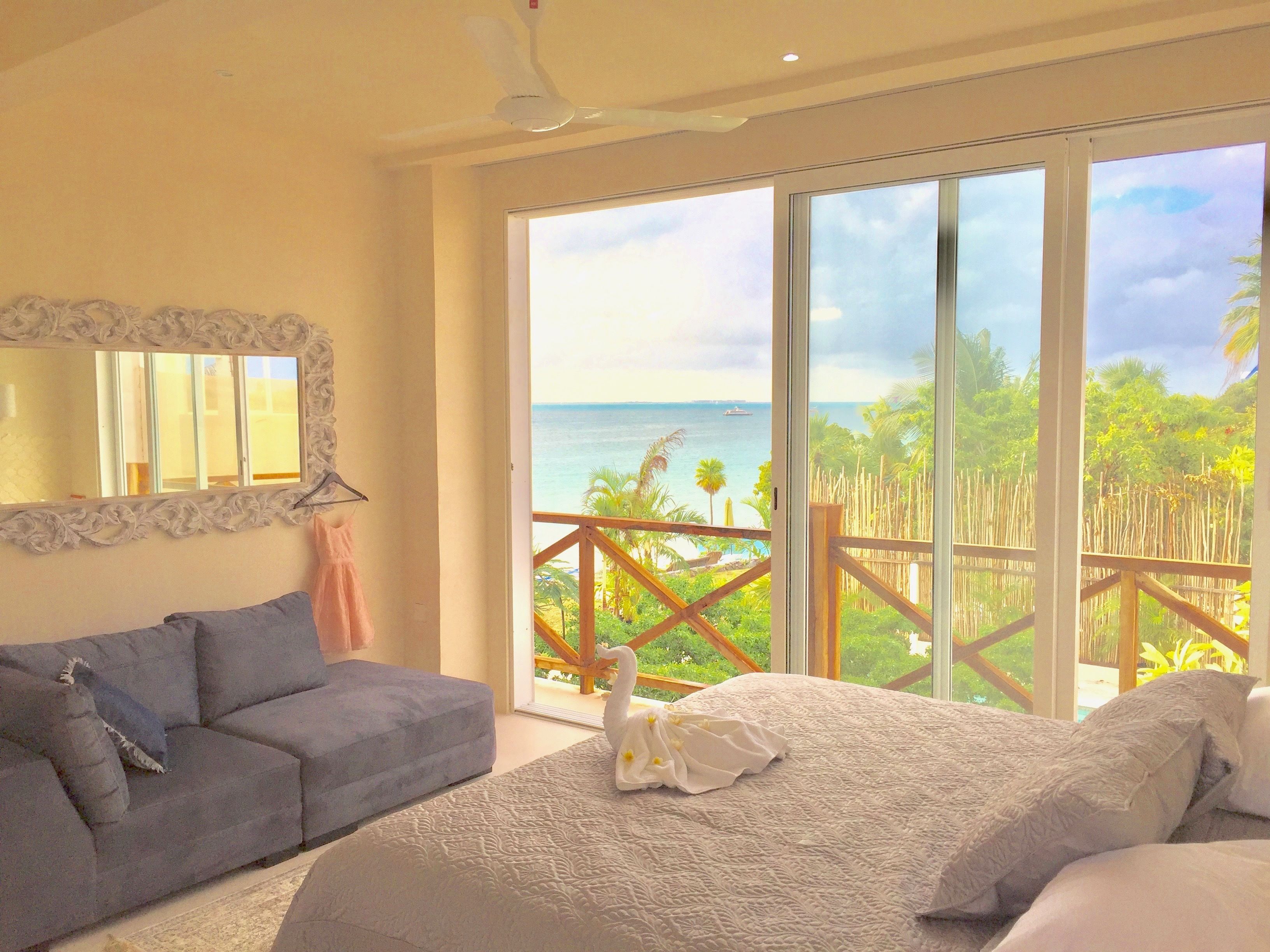 Casa Coco Deluxe King Room with Sea View | 客房内保险箱、办公桌、免费 WiFi