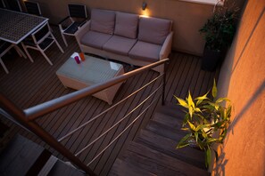 Premium-Maisonette, 3 Schlafzimmer, Whirlpool, Meerblick | Balkon
