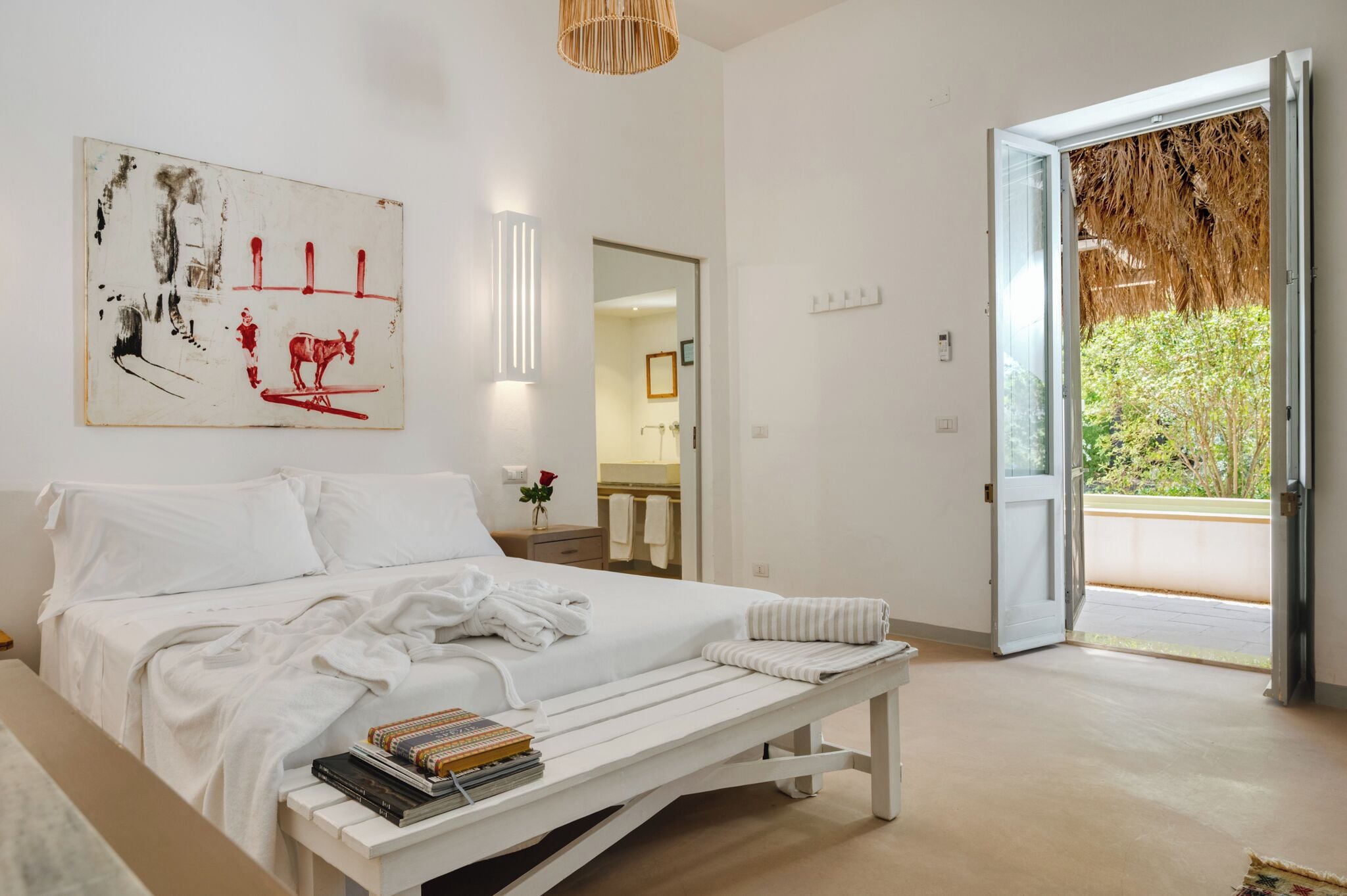 Suite Junior, lato giardino | Biancheria in cotone egiziano, biancheria da letto di alta qualità