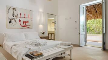 Suite Junior, lato giardino | Biancheria in cotone egiziano, biancheria da letto di alta qualità