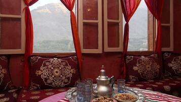 Breakfast, lunch, dinner served; Moroccan cuisine