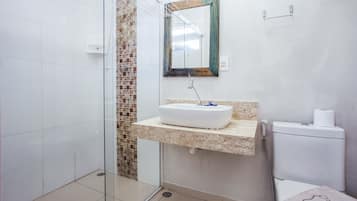 Superior Quadruple Room | Bathroom | Shower, towels, toilet paper