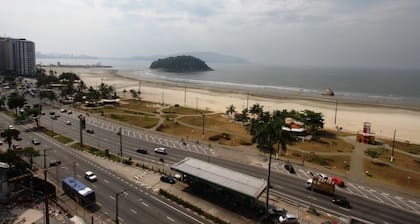 Apartamento no Flat Itararé Tower Beach - Vista ao Mar