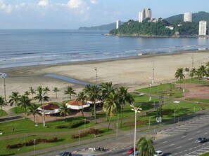 Rooftop terrace - Apartamento no Flat Itararé Tower Beach - Vista ao Mar (Sao Vicente)