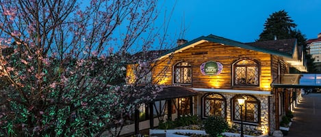 Front of property – evening/night