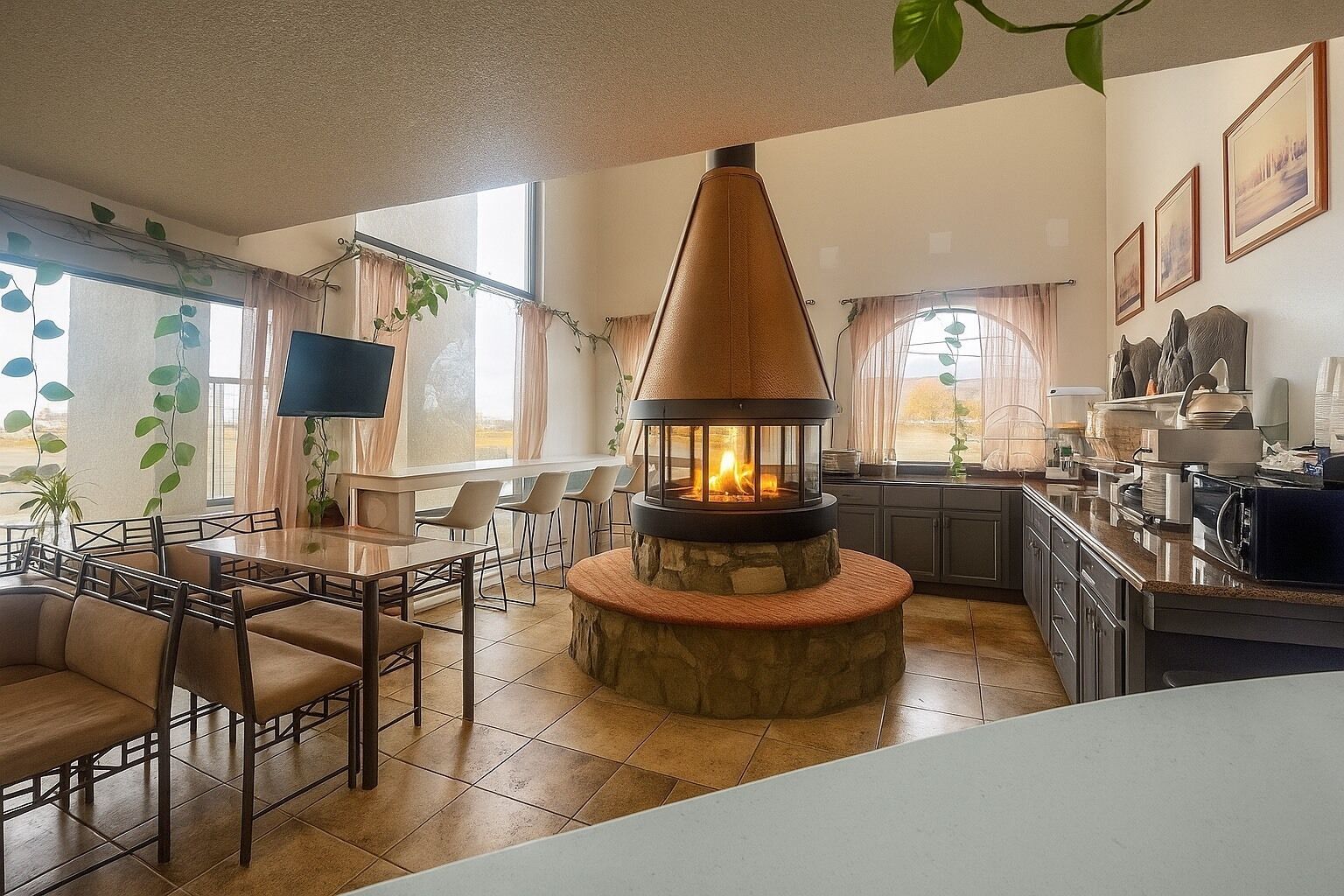 Kontinental frokost er inkludert