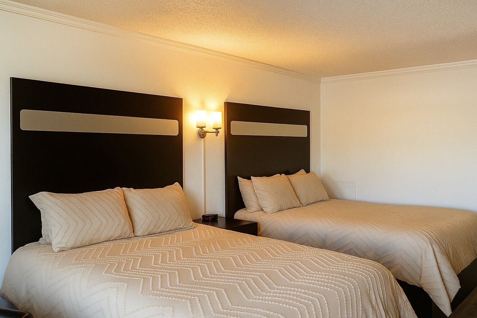 Standardzimmer, 2 Queen-Betten, Nichtraucher | Schreibtisch, Bügeleisen/Bügelbrett, kostenloses WLAN, Bettwäsche