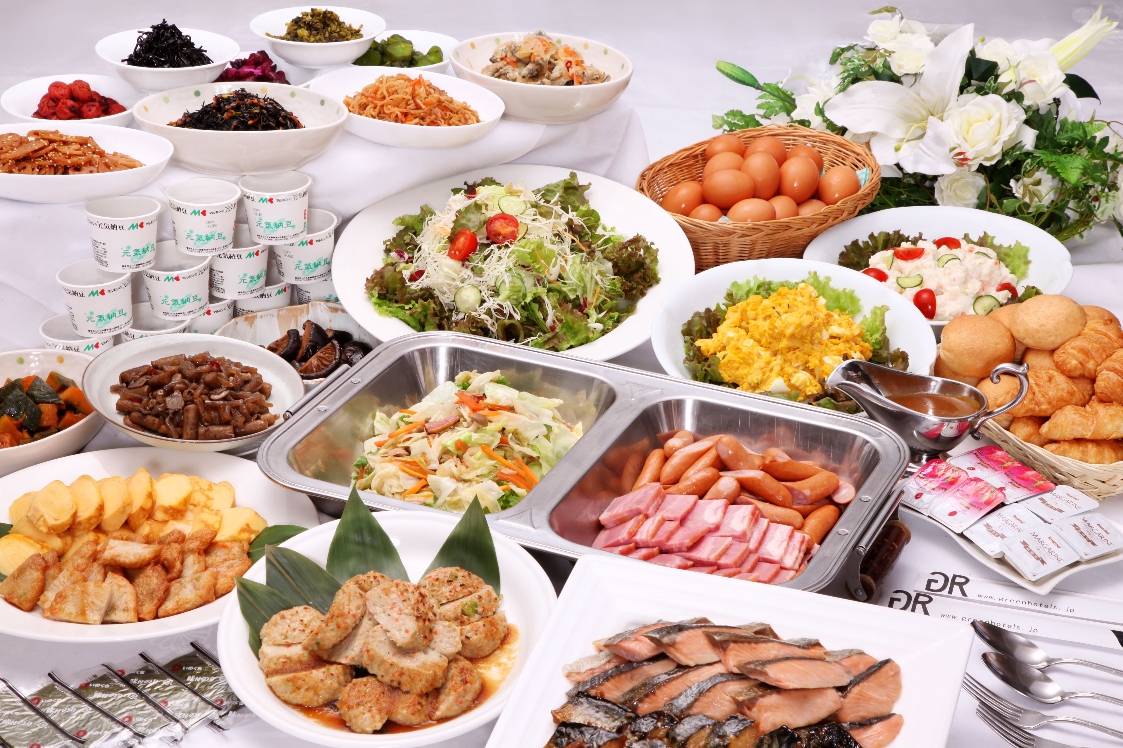 Dagelijks ontbijtbuffet (JPY 1500 per persoon)