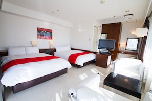 Down duvets, desk, free WiFi, bed sheets - Green Rich Hotel Oita Miyakomachi (Oita)