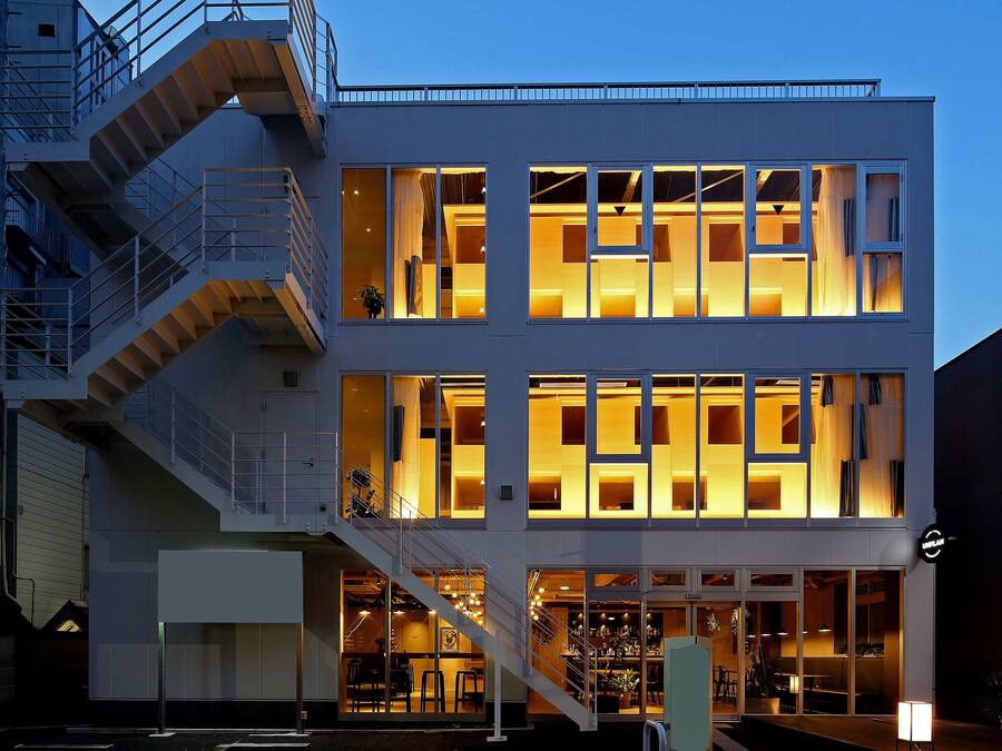 Front of property - evening/night