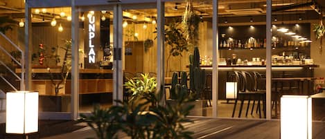 Front of property – evening/night