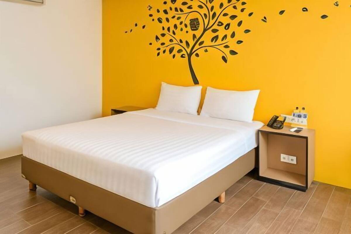 1 slaapkamer, een bureau, verduisterende gordijnen, gratis wifi
