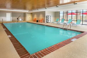 Indoor pool, open 9 AM to 9 PM, sun loungers