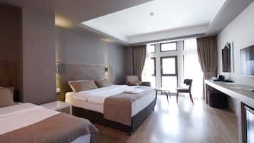 豪華雙床房 | 高級寢具、Select Comfort 床墊、迷你吧、房內夾萬