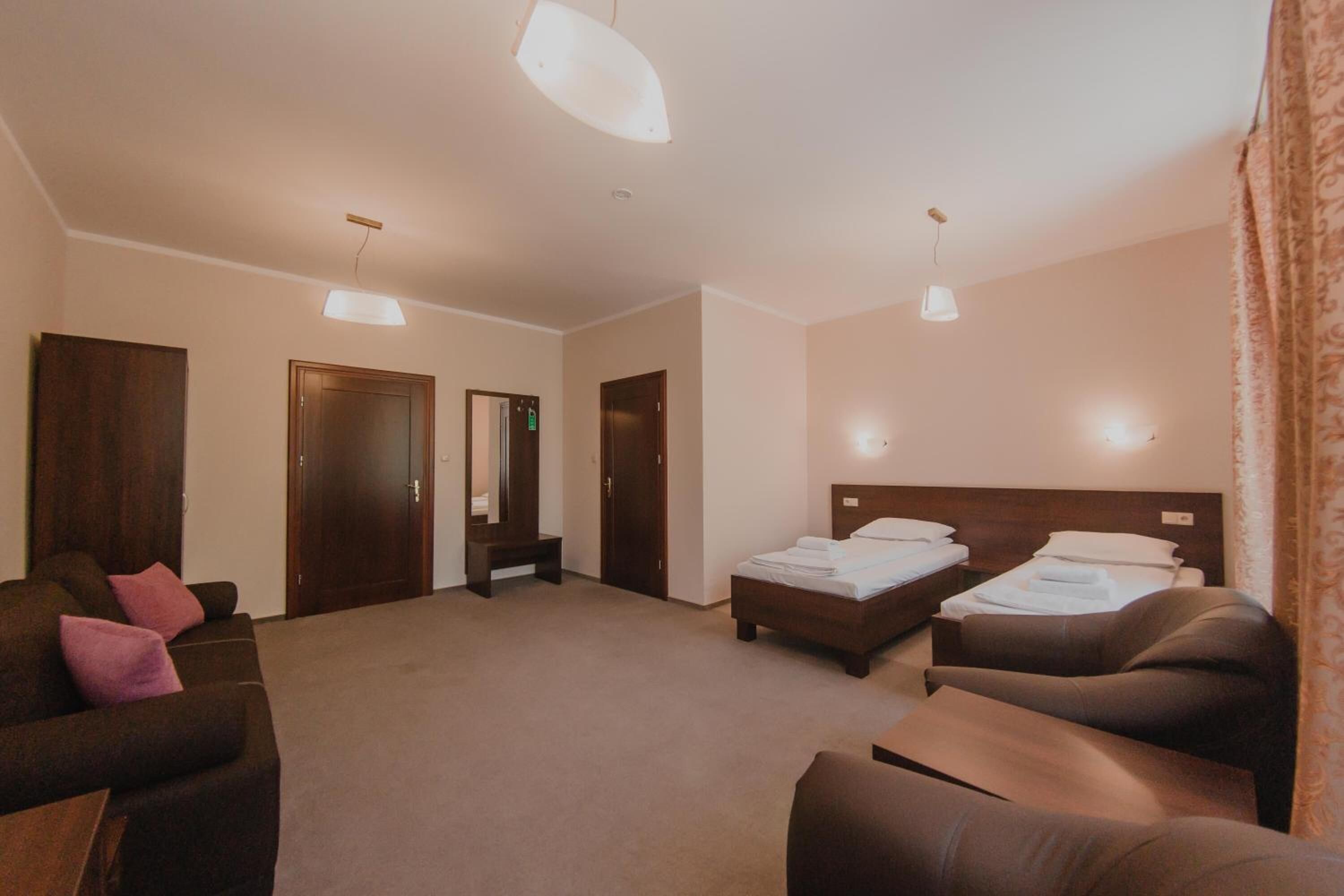 premium bedding, desk, iron/ironing board, bed sheets