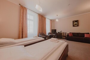Premium bedding, desk, iron/ironing board, bed sheets