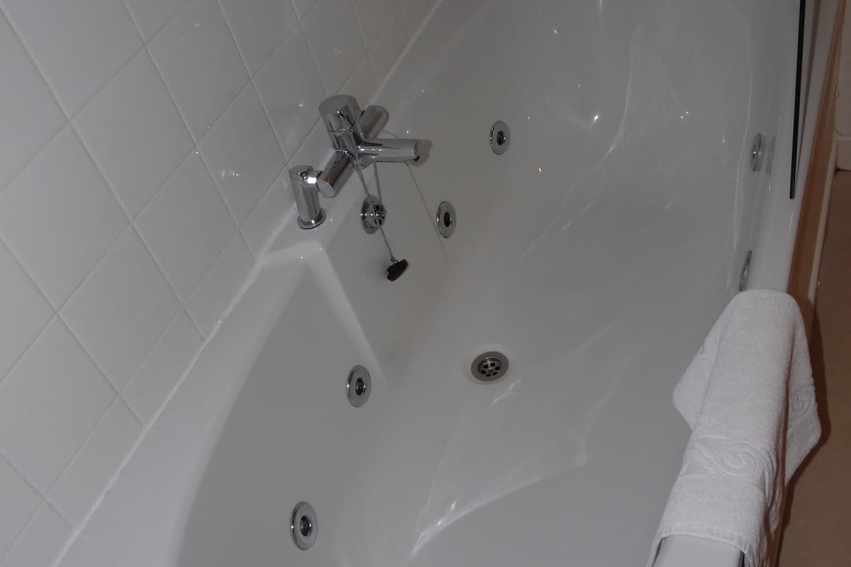 suite | bathroom | hair dryer, towels