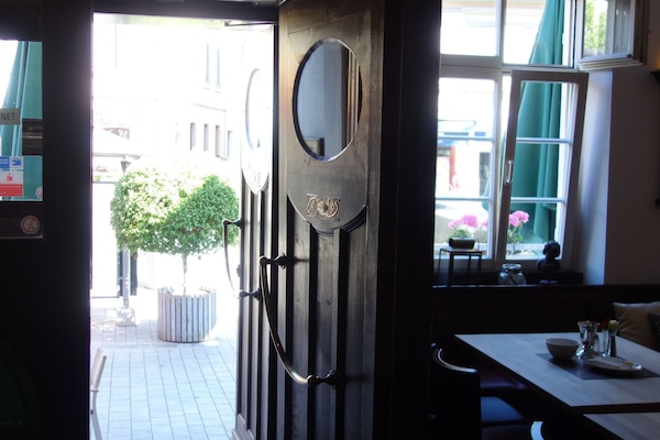 Interior entrance
