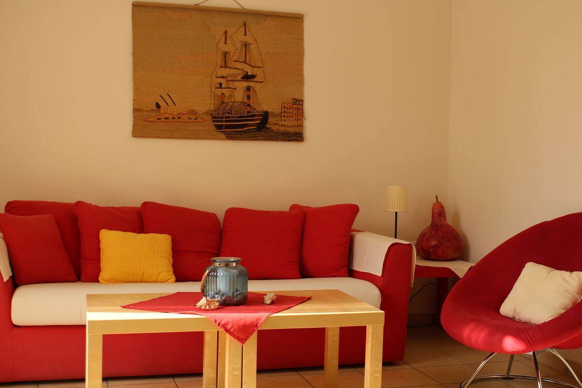 Ferienhaus, 2 Schlafzimmer | Wohnzimmer | LCD-Fernseher