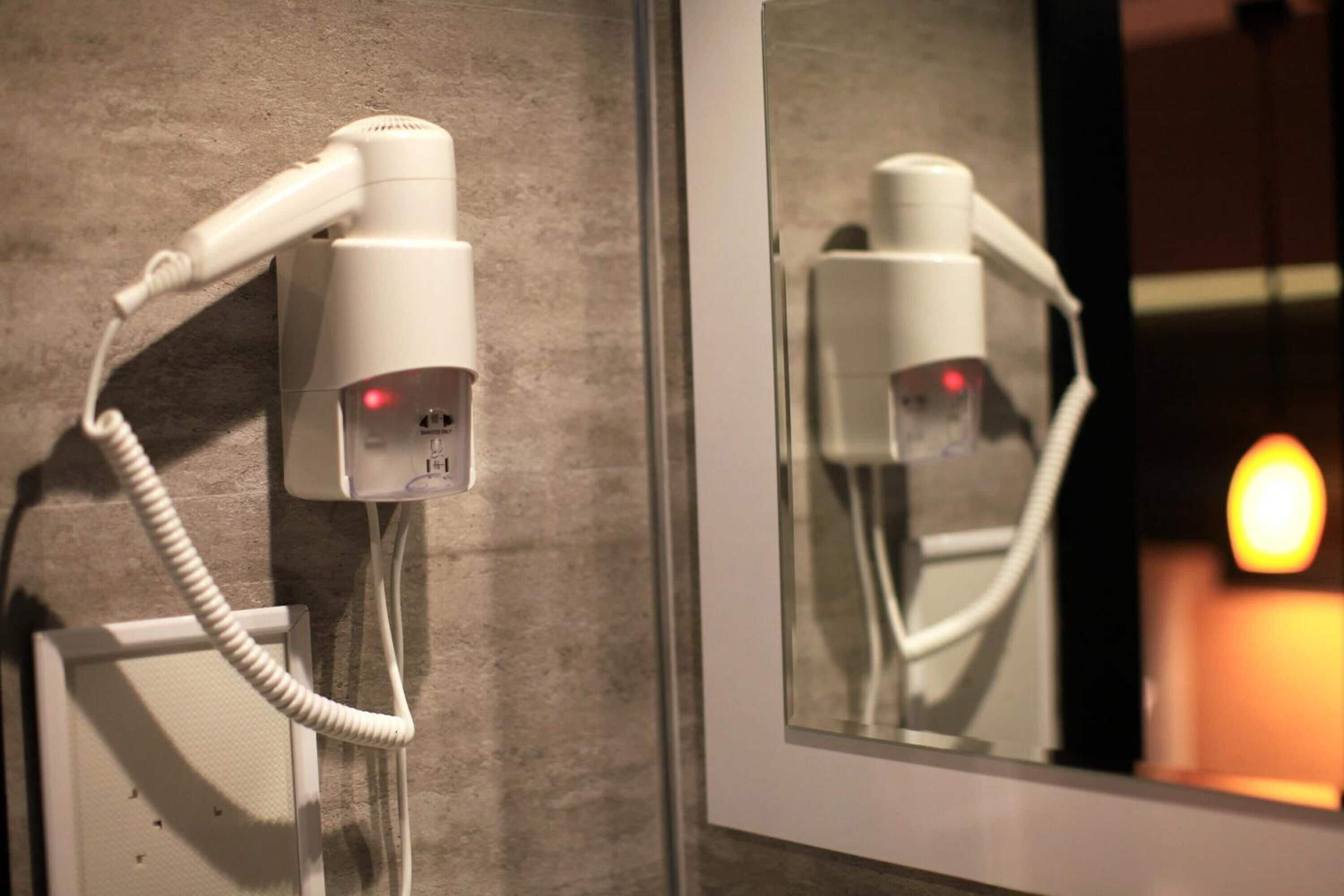 shower, free toiletries, hair dryer, slippers