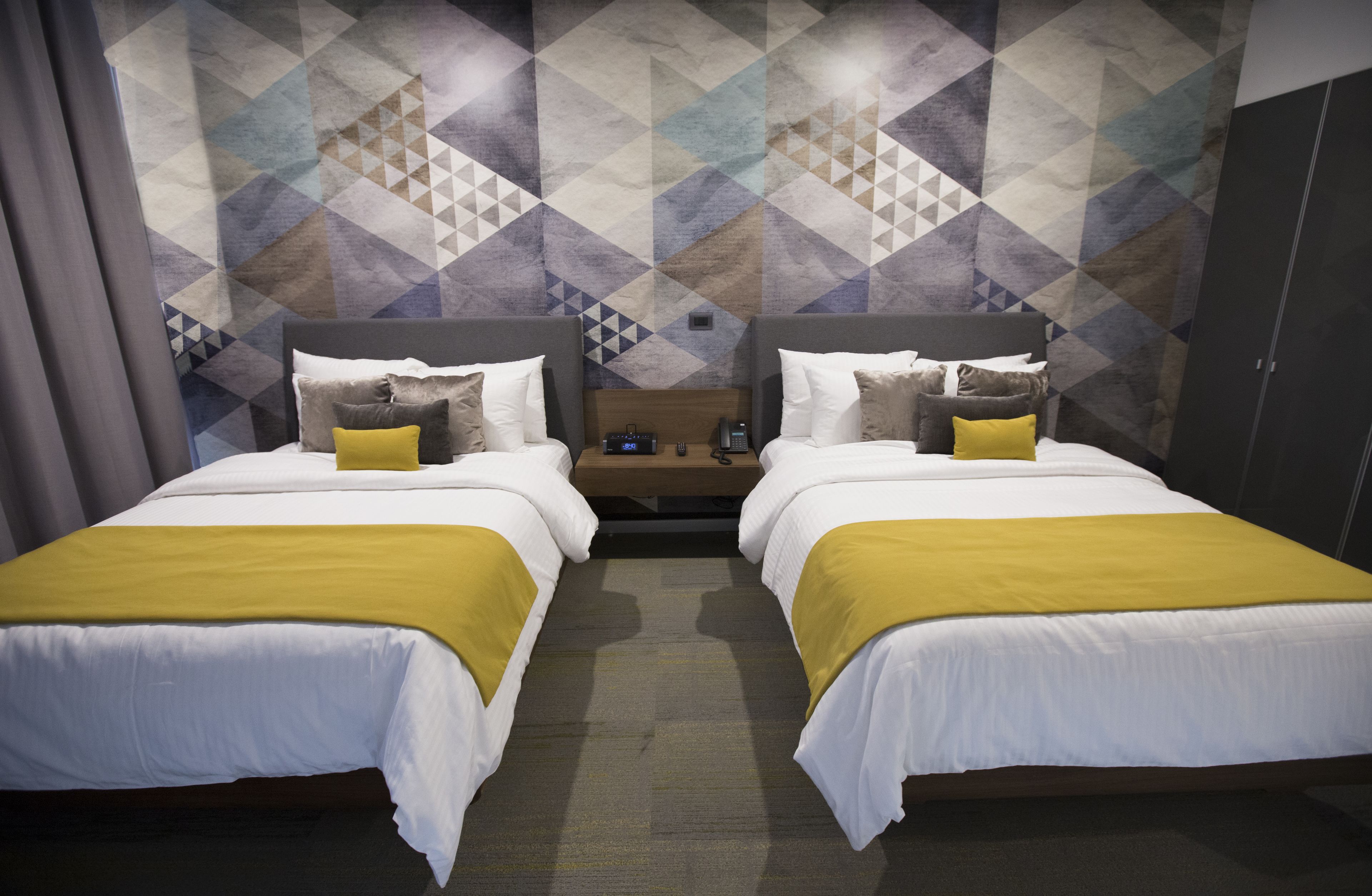 junior suite, 2 double beds | 1 bedroom, egyptian cotton sheets, premium bedding, in-room safe