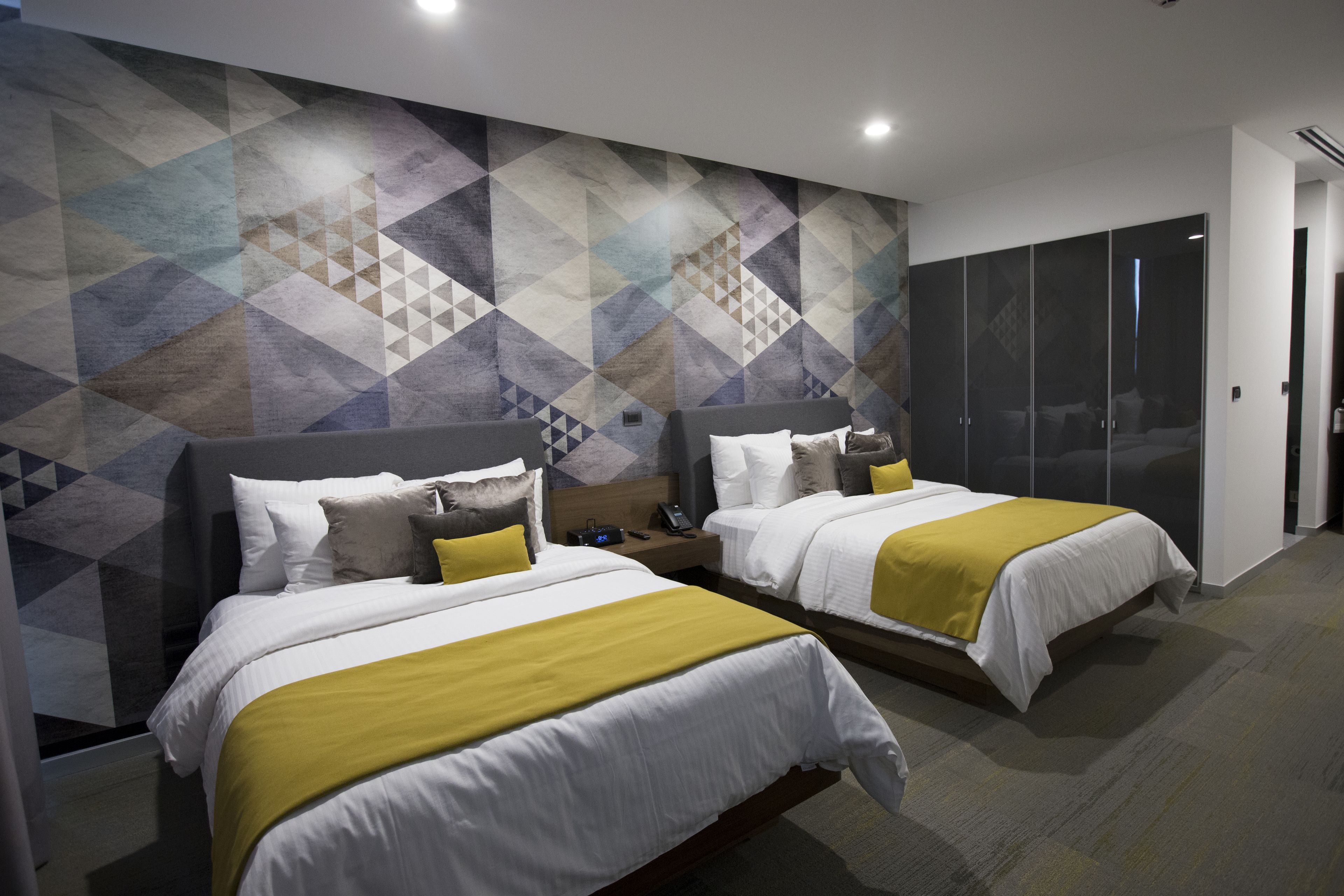 junior suite, 2 double beds | 1 bedroom, egyptian cotton sheets, premium bedding, in-room safe
