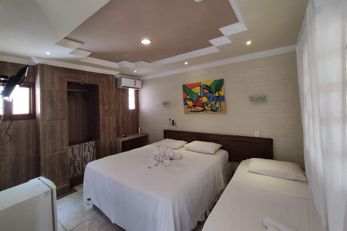 ห้องทริปเปิล | มินิบาร์, Wi-Fi ฟรี, ผ้าปูที่นอน
