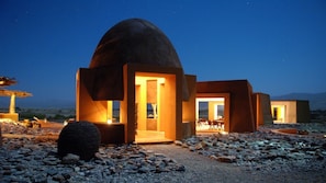 Front of property – evening/night - Okahirongo Elephant Lodge (Purros)