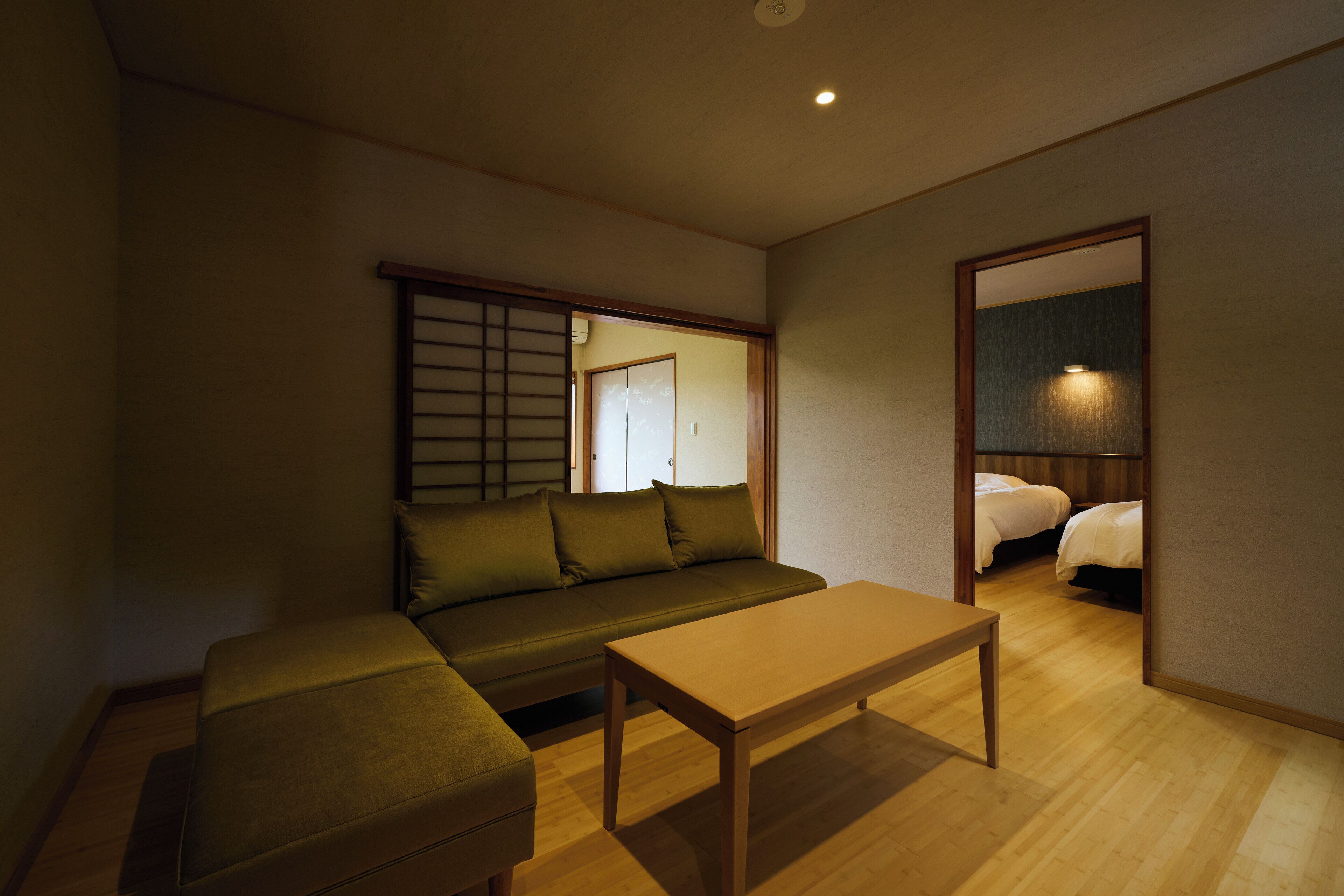 executive sakura japanese-western quad room | premium bedding, down duvets, in-room safe, iron/ironing board