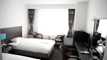 Zweibettzimmer, Stadtblick