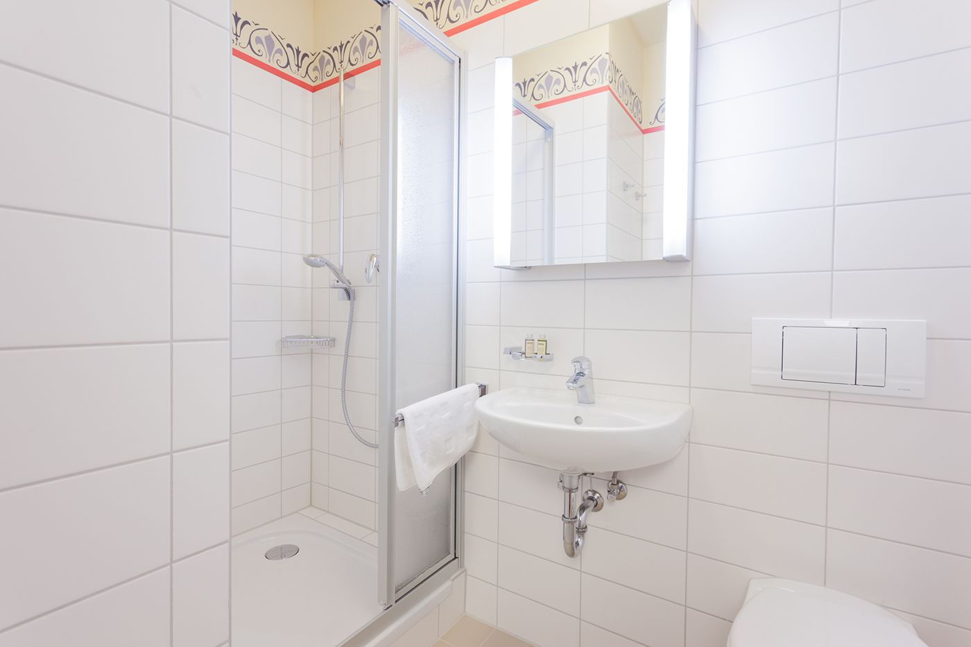 apartment, ensuite (burg gnandstein) | bathroom | shower, hair dryer