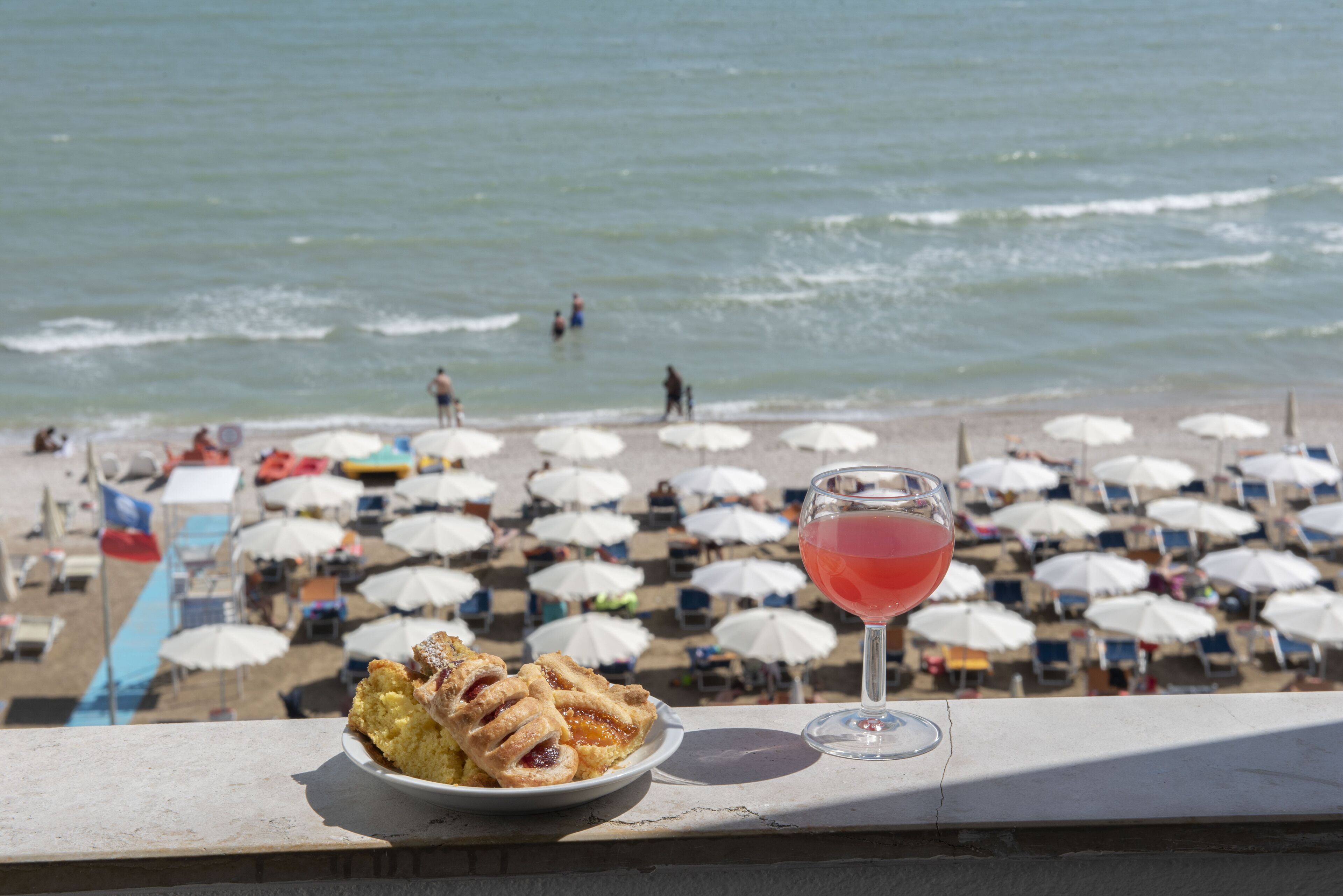 Blick von der Unterkunft