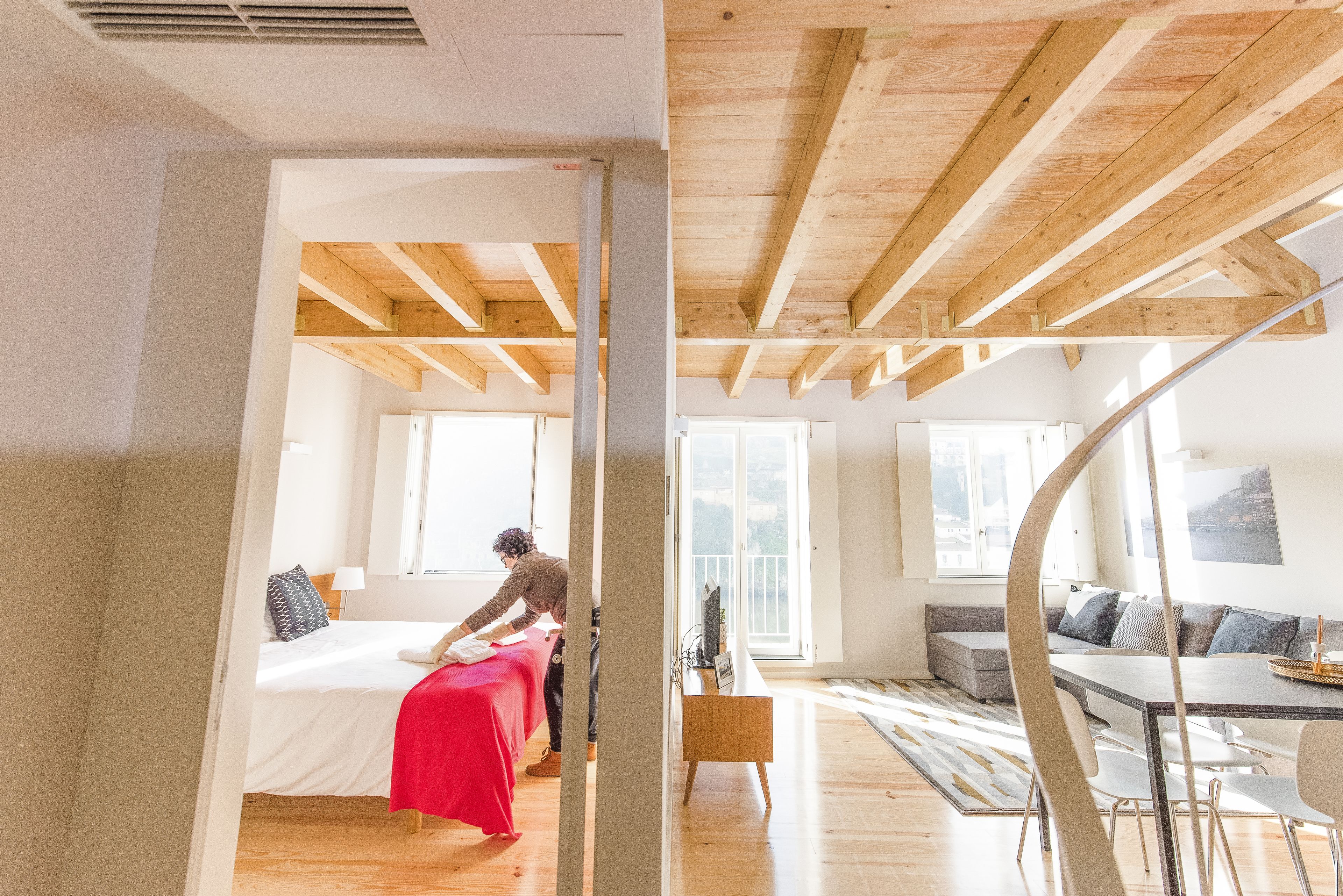 duplex, 2 bedrooms (dom luís i) | living room | flat-screen tv