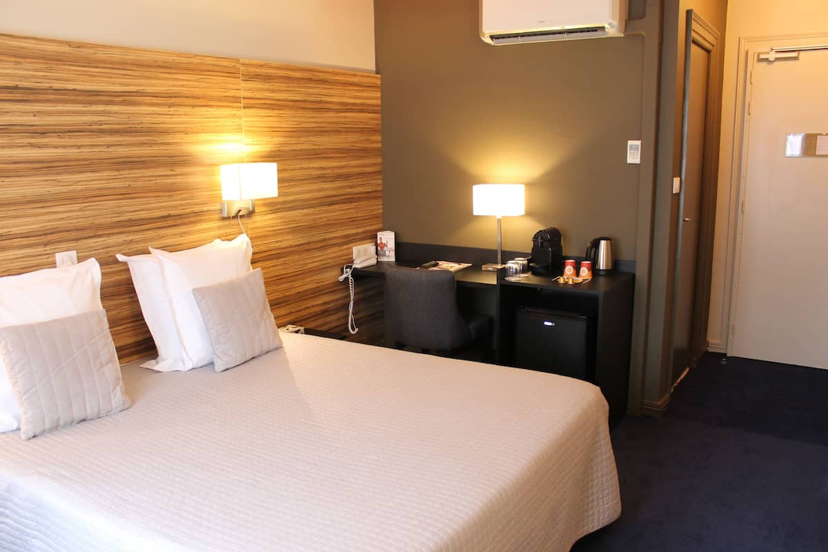 premium bedding, desk, soundproofing, iron/ironing board