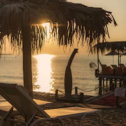 Private beach